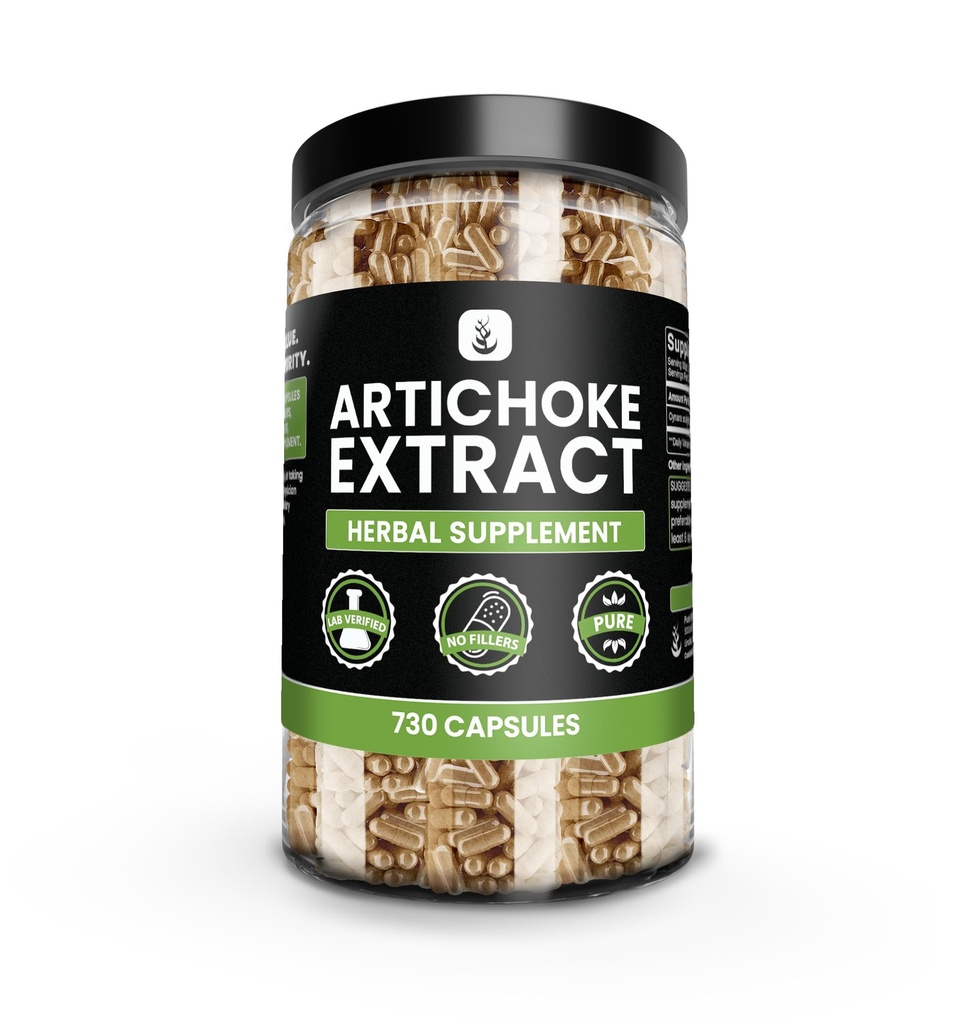 PURE ORIGINAL INGREDIENTS Artichoke Extract (730 Capsules) Hiçbir Magnezyum Or Rice Fillers, Always Pure, Lab TY