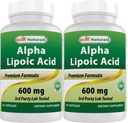 En İyi Doğallar Alpha Lipoic Acid 600 mg 60 Capsules - ALA Güçlü Antioksi (60 Kont)