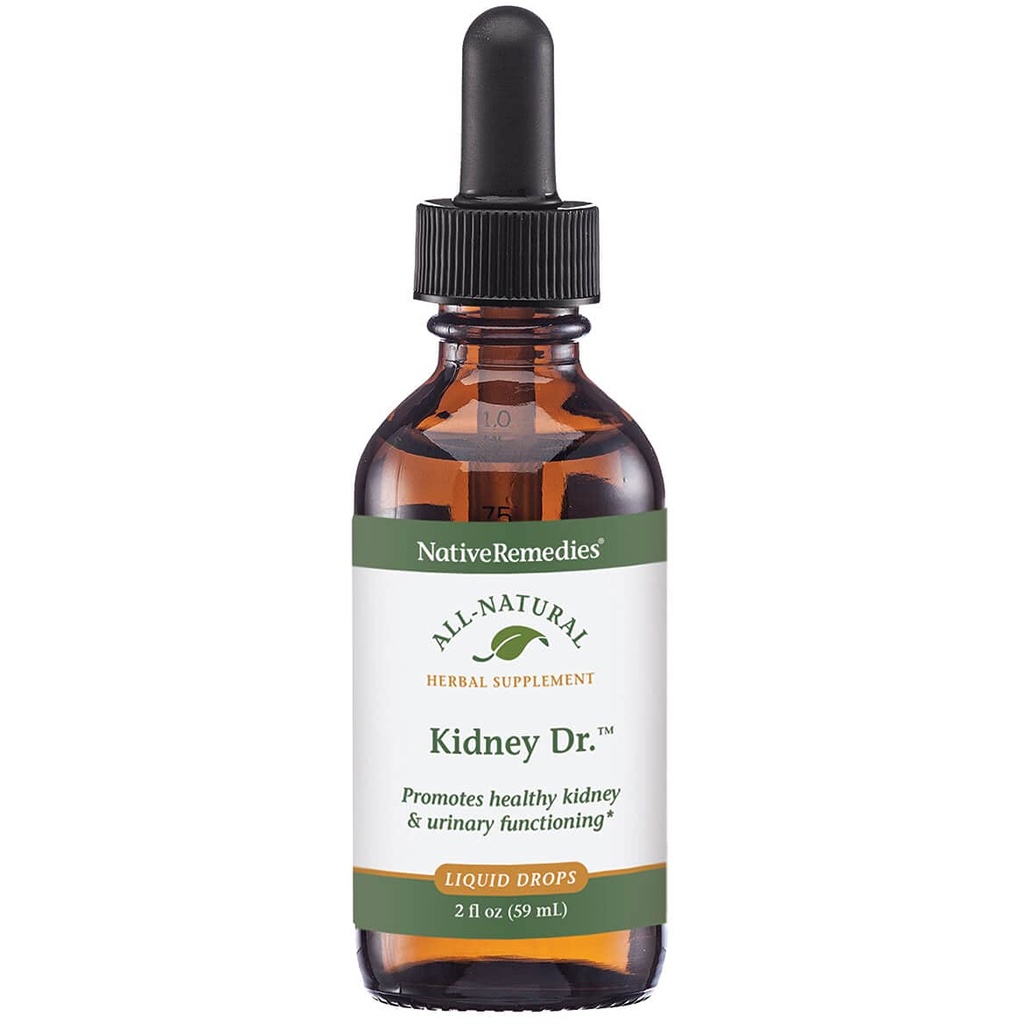 Yerli Remedies Kidney Dr. - Tüm Natural Herbal Supplement for Kidney and Urinary System Health - 59 mL