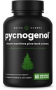 NutraChamps Pycnogenol French Maritime Pine Bark Ekstraksiyon, Premium Circulation Complex, Blood Flow, Nitrik Çimento Üretimi, Üstün Aborpsiyon, Black Pepper Türlü Sonuçlar, 60 Capsules