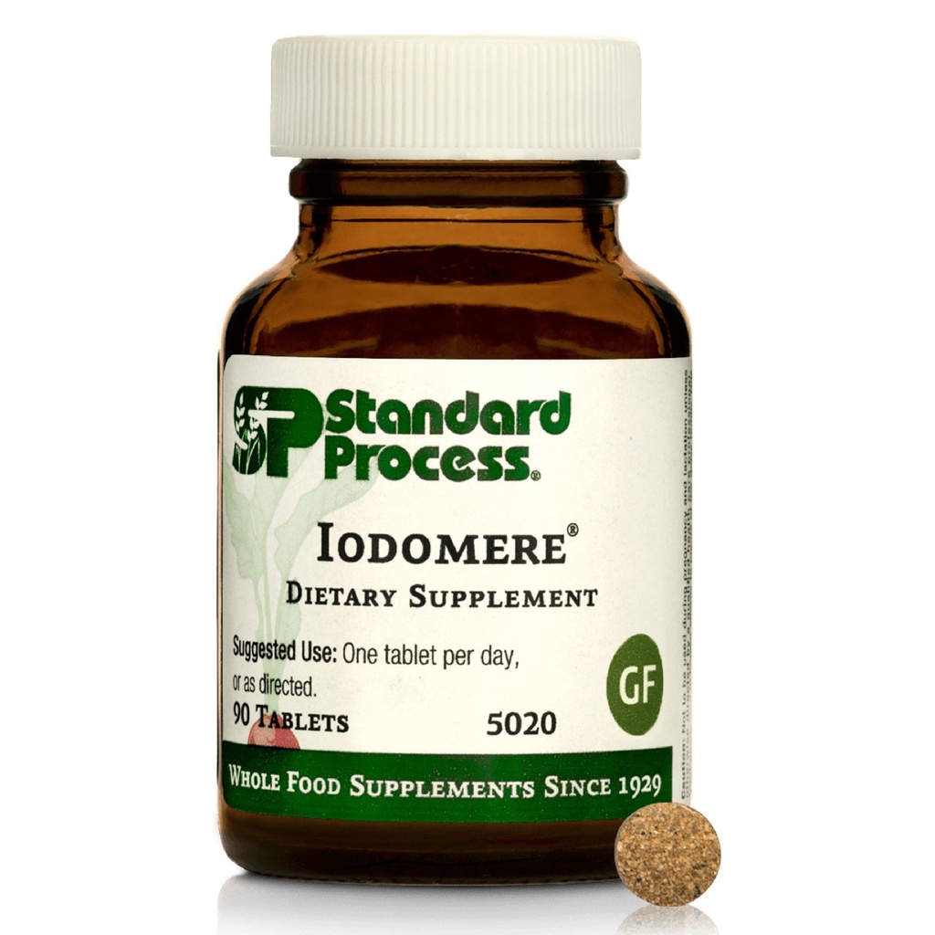 Standart Süreç Iodomere - Metabolizmanızı Desteklemek için Günlük Tamam, Immune Function & Thyroid Hormon Production - Gluten-Free, Non-Dairy & Non-Soy - 90 Tabletler (90 Hizmetler)