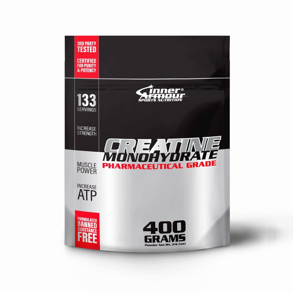 Mikronized Tinatine Monohidrat Toz - Kas Güçlü ve Endurance - Hızlı Deyim, Flavor-Free, Vegan Fitness Supplement, Keto Friendly - 400 gr veya 133 Hizmetler