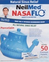 NeilMed Nasaflo Poren Neti Pot, 50 Kont (küresel olarak değişebilir)