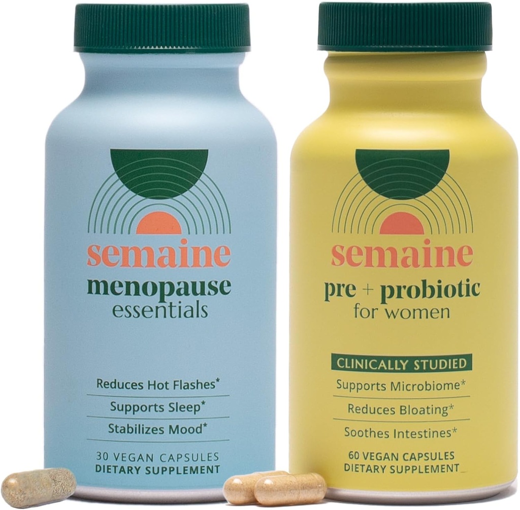 Peri/Menopause & Gut Health Sche - Ease Bloating, Indigestion, Hot Flashes & İncening Hair. Mood, Sleep, Hormonlar ve Immunity | 1 Ay Supply