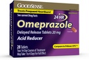 GoodSense Omeprazole Gecikmiş Yayın Tabletleri 20 mg, Perquent Heartburn Tedavisi için Stomach Asit Tespiti, 28 Kont