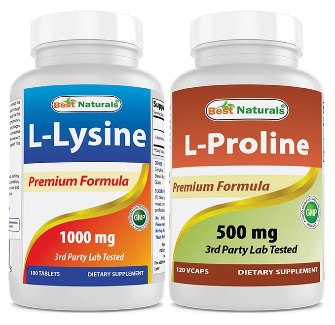 En İyi Doğallar L-Lysine 1000 mg & L-proline 500 mg