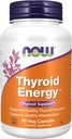 Şimdi Gıdalar Tamamlıyor, Tiroid EnerjiTM, Iodine ve Tyrosine artı Selenyum, çinko ve Copper, 90 Veg Capsules