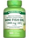 Nature's Truth Mini Fish Oil Omega 3 | 1340 mg | 100 Softgels | Burpless Lemon Flavor | Non-GMO & Gluten Free Supplement Supplement Supplement