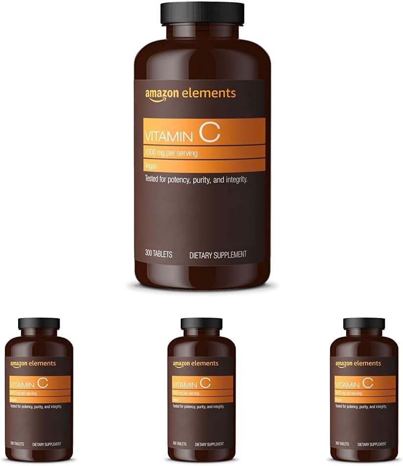 C Vitamin 1000 mg, Sağlıklı Immune Sistemi Destekler, Vegan, 300 Tablet, 10 Ay Supply (Görünen 5)