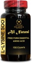L-LYSINE 500 AMINO ACID - Sağlıklı kas gelişimi, Dengeli Sağlık, Connective doku sağlığı, Günlük lysine alımı, organik bağışıklık desteği takviyesi takviyesi, - 1 Şişe 100 Counts