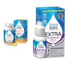 TheraTears Omega 3 Supplement, 1200 mg, 90 ct ( 1) ve Ekstra Kuru Göz Terapisi Kuru Gözler için Göz Bırakıyor, 0,5 fl oz Şişe, 2 Count Count Count