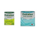 Dulcolax Stimulant Laxative Tabletler (100 Kont) Gece Özeti Yardım, Bisacodyl 5 mg & Stool Softener Laxative Liquid Gel Capsules (50ct) Gentle Relief, Docusate sodyum 100 mg