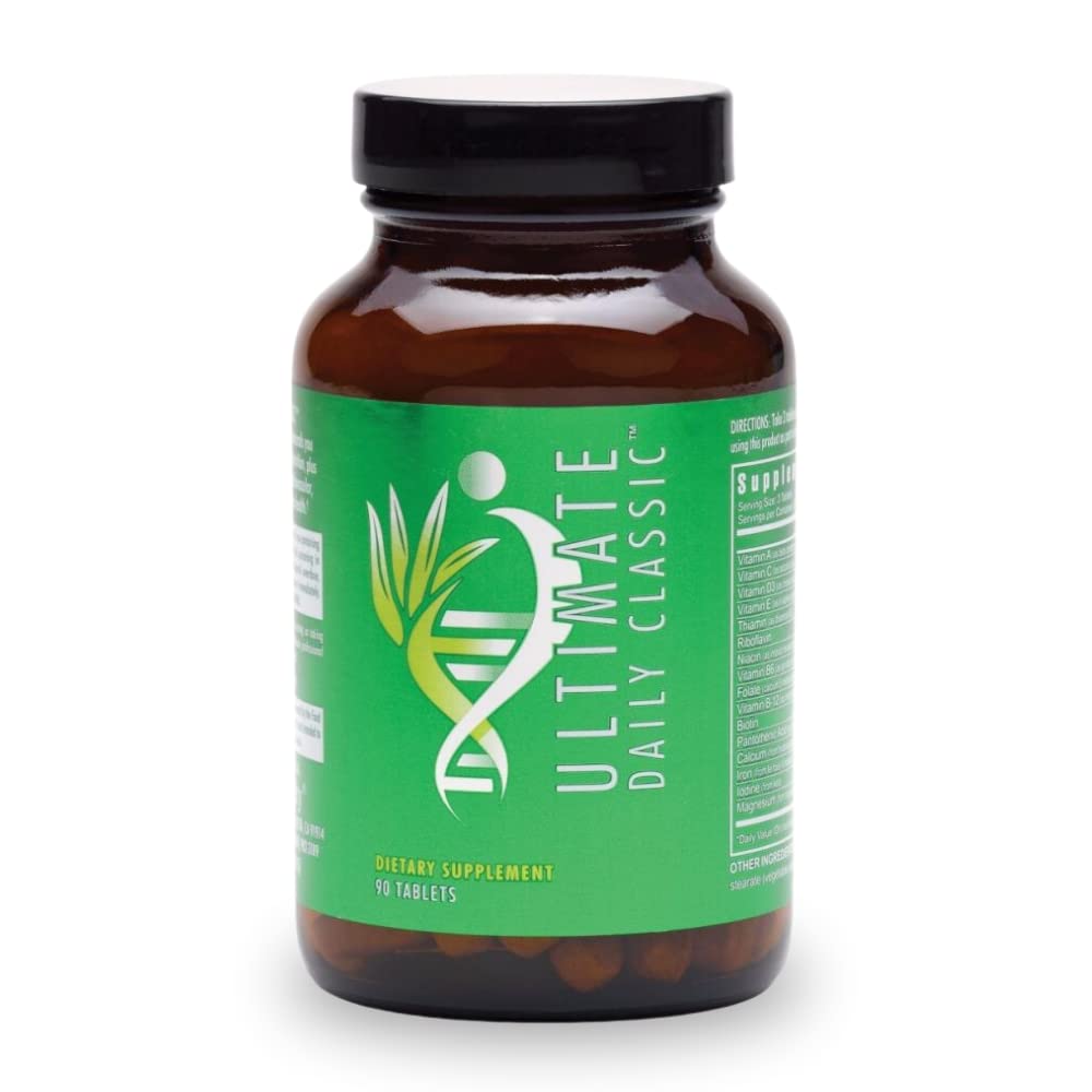 Youngevity Ultimate Daily ClassicTM Tabletleri - Tamam Vitaminler, Mineraller, Amino Asitler ve Botanikler - Kadınlar ve Erkekler için Çokvitamin - 90 Tablet