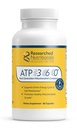 Araştırmalı Beslenme ATP 360 - Mitochondrial Supplements to Support Entire Energy Rise & Hücre Membranları - Klinik Olarak Araştırmalı ATP Supplements, High Dose CoQ10, R-Lipoic Acid & PQ, 90 Capsules
