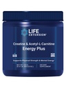 Life Extension Kretine Acetyl-L-Carnitine Energy Plus, Energy Support Supplement, creatine monohidrat, Acetyl-L-carnitine, Gluten-Free, Non-GMO, Vegetarian, 30 Servisler