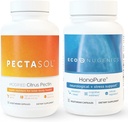 EcoNugenics Ultimate Cellular Health & Immune Support Pack | HonoPure - Magnolia Bark Ekstraksiyon, 30 Capsules | Pecta Sol-C Modified Citrus Pectin, 90 Capsules