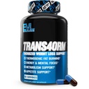 EVL Thermogenic Fat Burner Desteği - Hızlı kilo kaybı Enerji ve Appetite Desteği - Erkekler ve Kadınlar için Trans4orm Green Tea Supplement - 60 Hizmetler