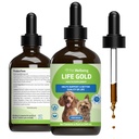 Pet Wellness Life Gold for Dogs - Supports Detoxification, Immune System Health, Antioksis - Vet-Formated Herbal Supplement – 4 oz (118 ml)