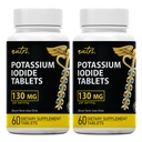 Nature's Fusions P properties Iodide Tabletleri (Pack of 2) 130 mg - 120 Tabletler 10/2032 - YODO Naciente - KI Pills - Yoduro de Potasio