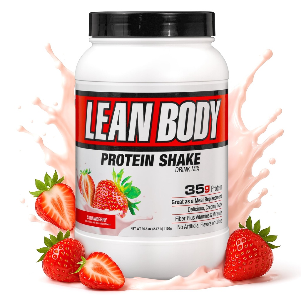 Labrada Beslenme Lean Body Hi-Protein Shake, Strawberry, 2.47-Pound Tub Strawberry PACKAGING May VARY