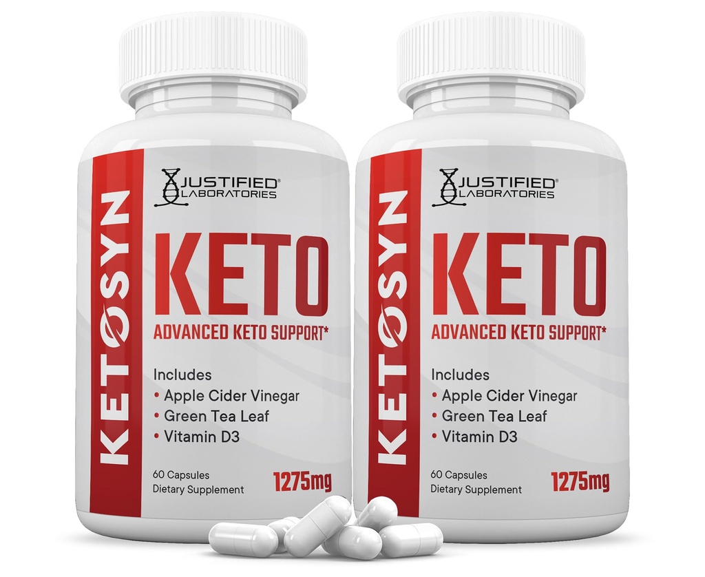 (2 Pack) Ketosyn Keto ACV Pills 1275MG Keto Support Mix Capsule Alternative to Keto ACV Gummies Formulated with Apple Cider Vinegar Ekstra Virgin Zeytinya Toz Yeşil Çay Broşür 120 Capsules