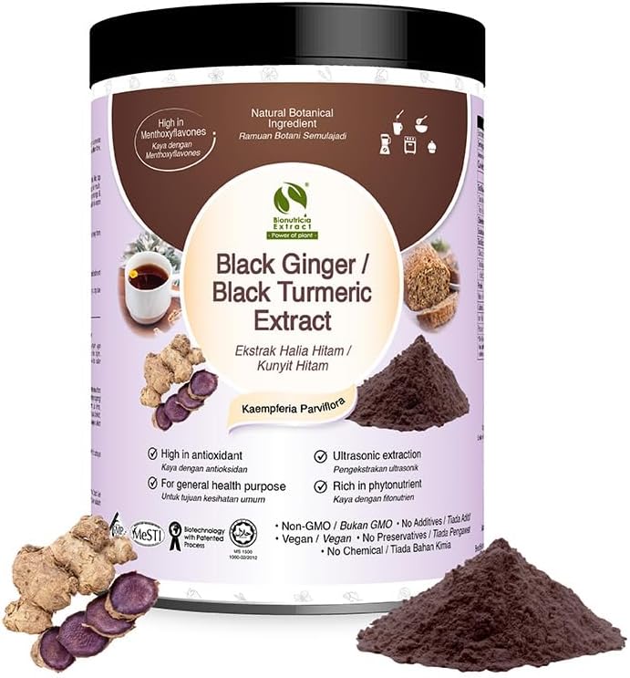 Bionutricia Black Ginger Extract Toz | Pure standard Extract | Energy & Stamina | 1.76 Oz (50g)