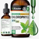 BIO KRAUTER Sıvı Klorophyll Drops - Cleanse & Immune Support - İç Deodorant - sodyum Copper Klorophyllin Ekstraksiyonu - 2 fl oz