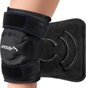 APEXUP Buz Paketi Diz Ağrısı Yardımı için, Büyük Reusable Bravo After Surgery, Flex Gel Cold Pack for Injuries, Pain Relief for Back, Omuz, Elbow, Ankle and Leg (Black, L, 1PK)