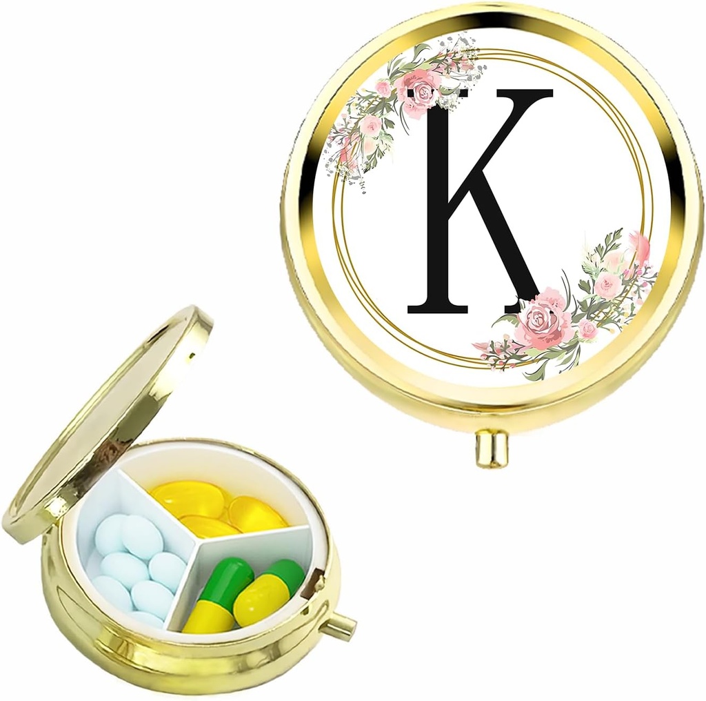 Purse Pocket için küçük Pill Box, Kişiselleştirilmiş Küçük Pill Vaka 3 Karşılaştırma, Sevimli Pill Organizer, Kadınlar için Hediye Teen Girls, Travel Essentials,Excellent Jewel Box,RingPresentation Box