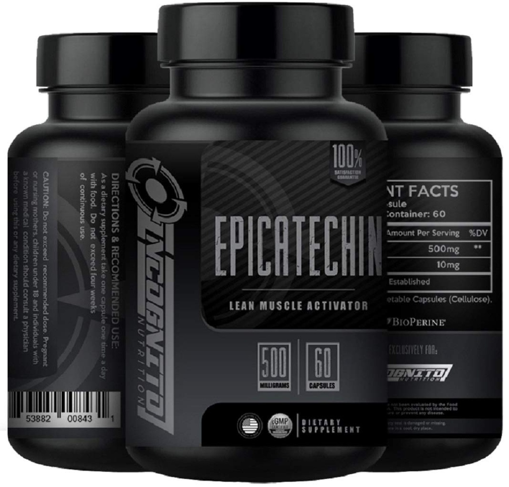 EPICATECHIN | Ekstra Güçlü | 500 MGS x 60 hizmet | Destekler Lean Muscle ve Strength | Protein Synthesis'i artırmak | Myostatin (1)