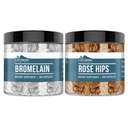 Earthborn Elements Rose HIPS & Bromelain Capsule (200 Capsules her biri), Pure & Undiled, Hayır Katkıları