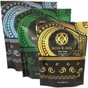 8 oz Koa Kava Sche with Premium Tongan, Fijian Waka ve Vanuatu Waka Kava Root Toz