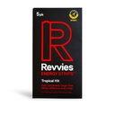 Revvies Energy Strips | Tropikal Hit | 50 Strips | 40 mg Caffeine Strip | 2 Strip = Kahve/Energy Drink | 2 Calories | Vegan | 10 x 5PKKK