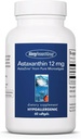 Alerji Araştırma Grubu Astaxanthin 12mg Supplement - Organik Mikroalgae, Eye Health, AstaZine Astaxanthin, Natural Anti,oxy Skin Health, Brain Function Support, Softgels - 60 Kont