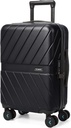 BAGSMART Bagajda 22x14x9 Airline TSA Lock ile Onaylandı, 1OOO% Spinner Wheels ile Polikarbonat Sert Kapıları, Dayanıklı Sert Shell 20 inç Black