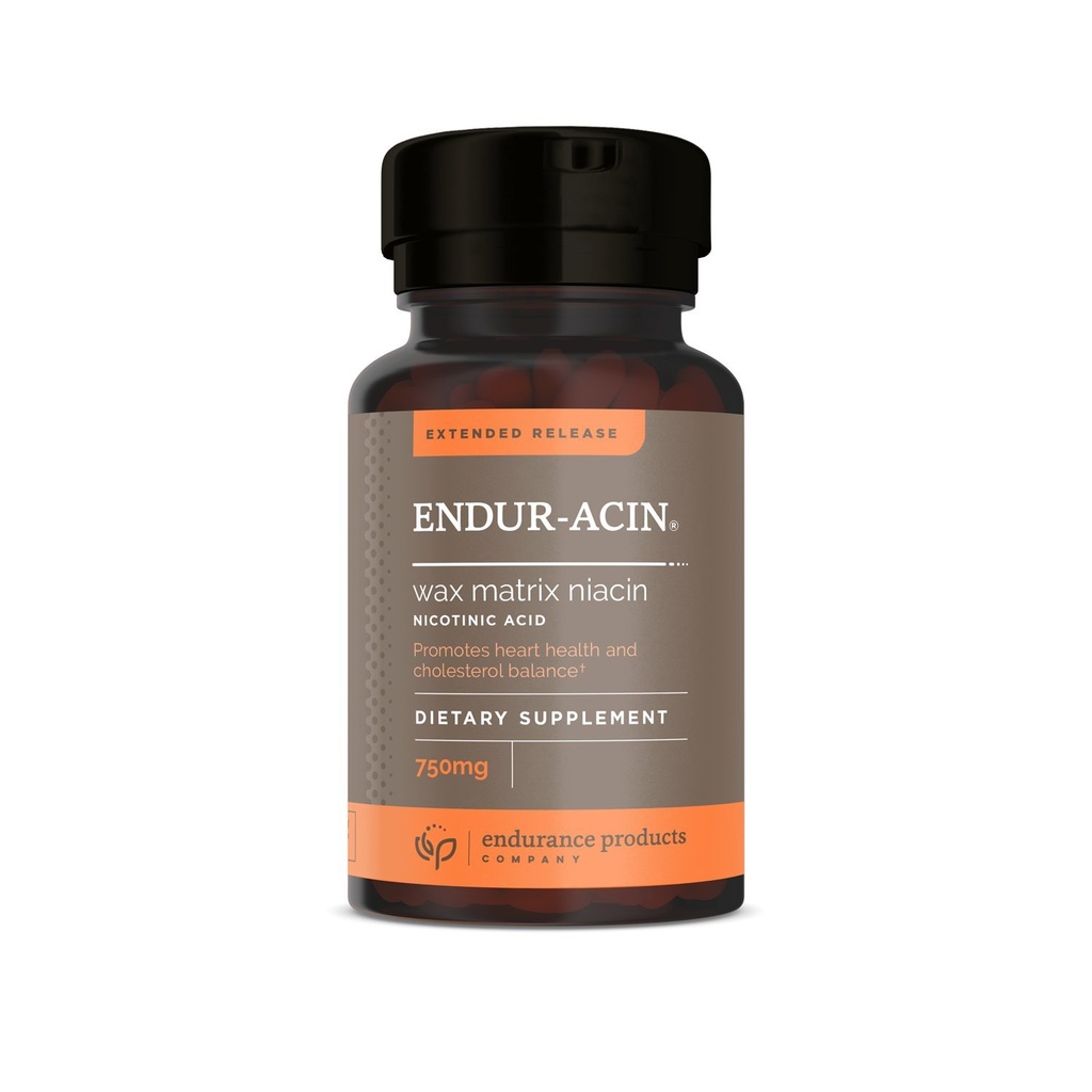 ENDUR-ACIN Niacin, Heart Health & Health Cholesterol Balance Supplement, Cool release for Optimal Abors, Gluten Free, 750 mg (200 Tablet)