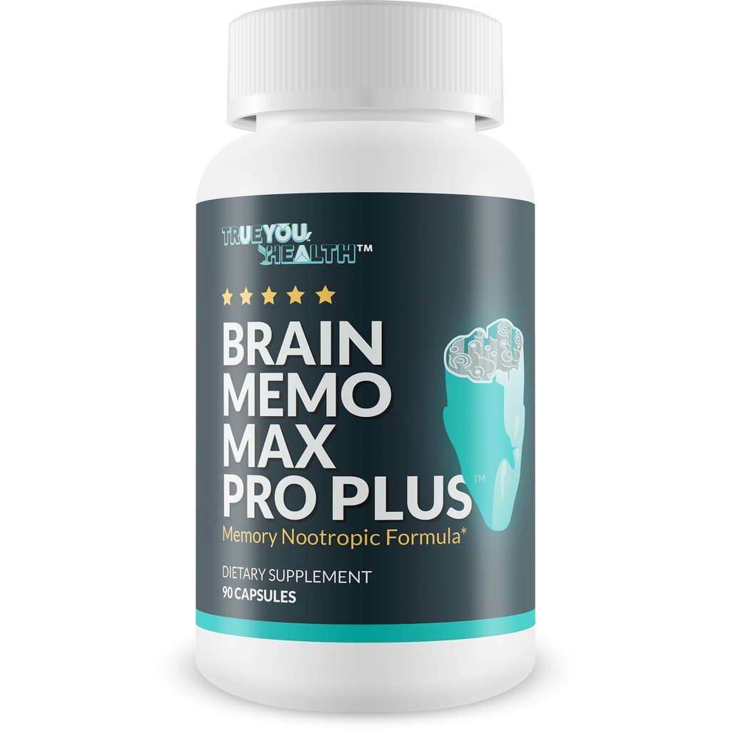 Beyin Memo Max Pro Plus - Top Memory & Brain Memo Max Pro Supplement - Geliştirilmiş Memory & mental Acuity - Aid Natural Brain Function - Support Focus, mental Recovery, & Energy