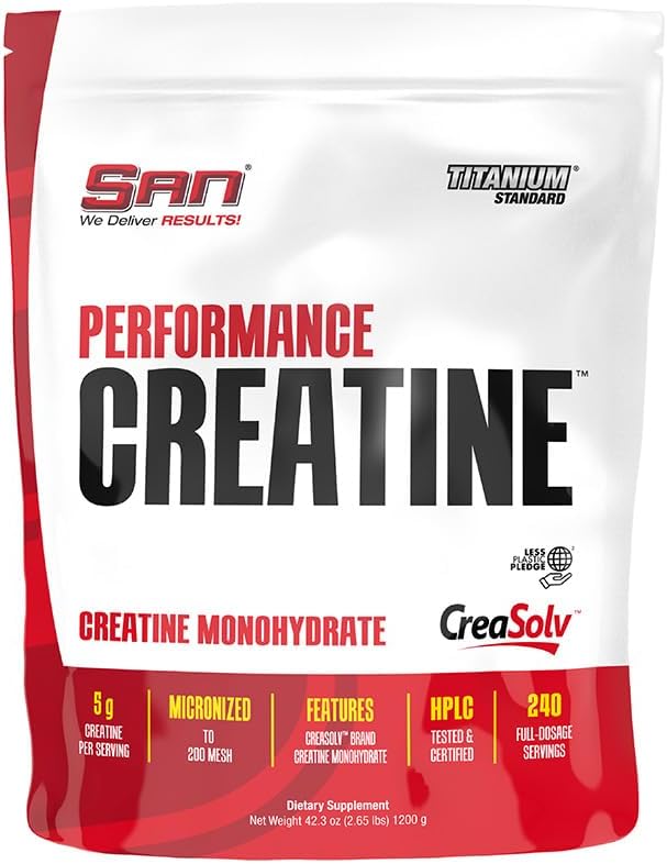 SAN Performance Kretine 1200g – Destek Kas Büyüme ve Atle Performansı, 240 Hizmet