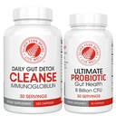 Silver Fern Gut Rehab Kit - 30 Day Supply - Cleanse Daily (1 Şişe = 120 Capsules) & Ultimate Probiyotik (1 Şişe = 60 Capsules) - Immunoglobulins & Sporte Build Probiyotiks -