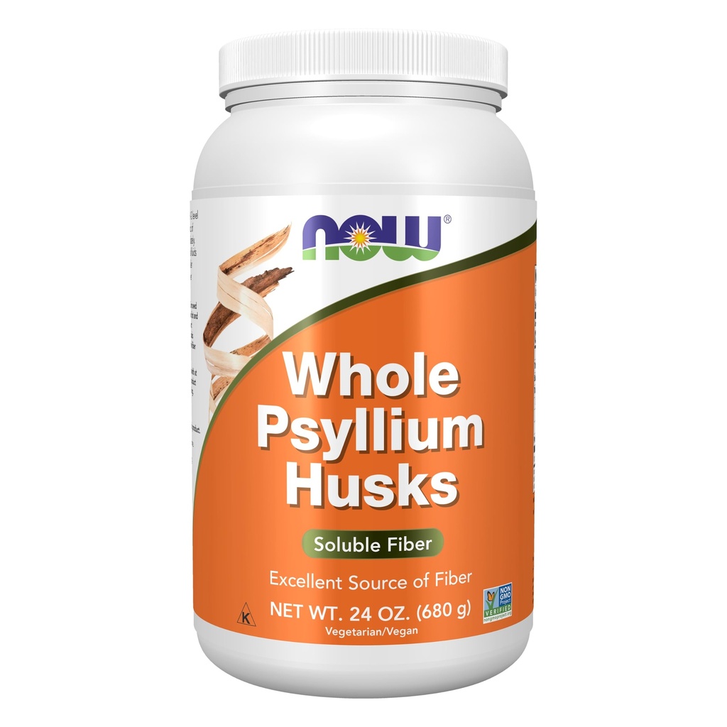 Şimdi Gıdalar Tamamlıyor, Tüm Psyllium Husks, Non-GMO Projesi Doğrulanmış, ► Fiber, 24Ounce