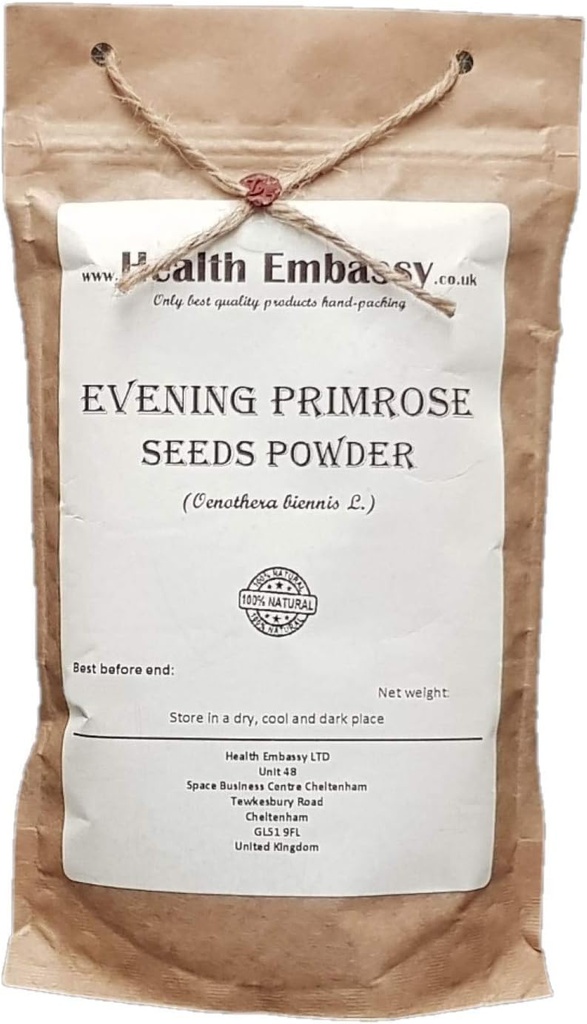 Sağlık Büyükelçiliği Primrose Tohumları Toz | Oenothera biennis L | (50g)
