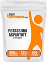 BulkSupplements.com P properties Aspartate Toz - Mineral Supplement, Hydration Support - Gluten Free, 450 mg (98 mg Pyum) hizmet başına 250g (8.8 oz) (Pack of 1)
