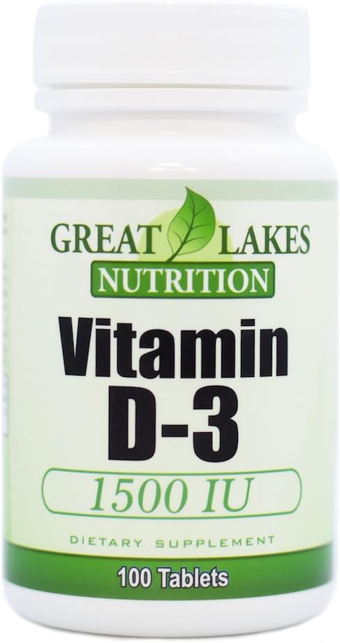 Yüksek Potency 1.500 IU (3 Pack) | Regulates Immune Function, Supports Health Bones | (3) 100 Tarafından GL Beslenme