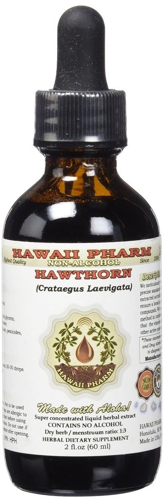 Hawthorn Alkol-Free Liquid Extract, Organik Hawthorn (Crataegus Laevigata) kıl Berry Glycerite 2 ozz