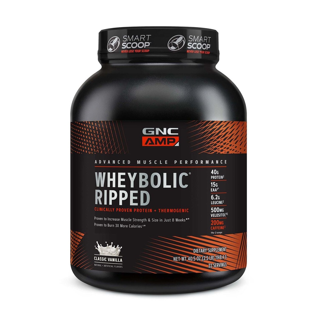 GNC AMP Wheyrel Ripped - Classic Vanilla (22 hizmet)