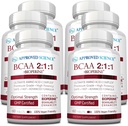 Onaylanan Bilim BCAA Supplement - 360 Tablet - 2400 mg - Performans ve Geliştir Kas Geliştirme - L-Leucine, L-Isoleucine, L-Valine - ABD'de Made in-GMOB