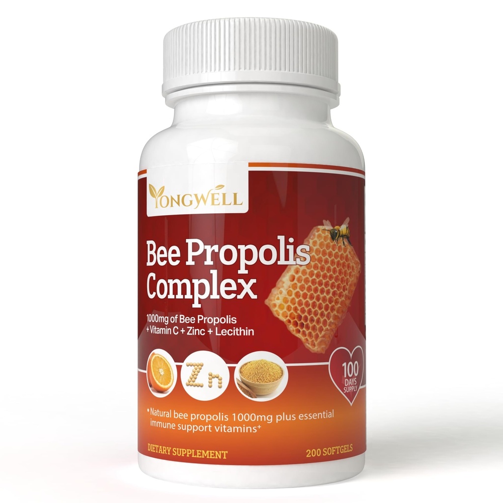 Super Bee Propolis Kompleks C, çinko & Lecithin (200 Capsules)