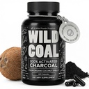 Vahşi Gıdalar Aktif Charcoal Capsules | 100% Organik Coconut Shells Bloating & Hangover için Aktif Tabletler | Lab Tested & Non-GMO Detox Pills | ABD'de (120 Capsules)