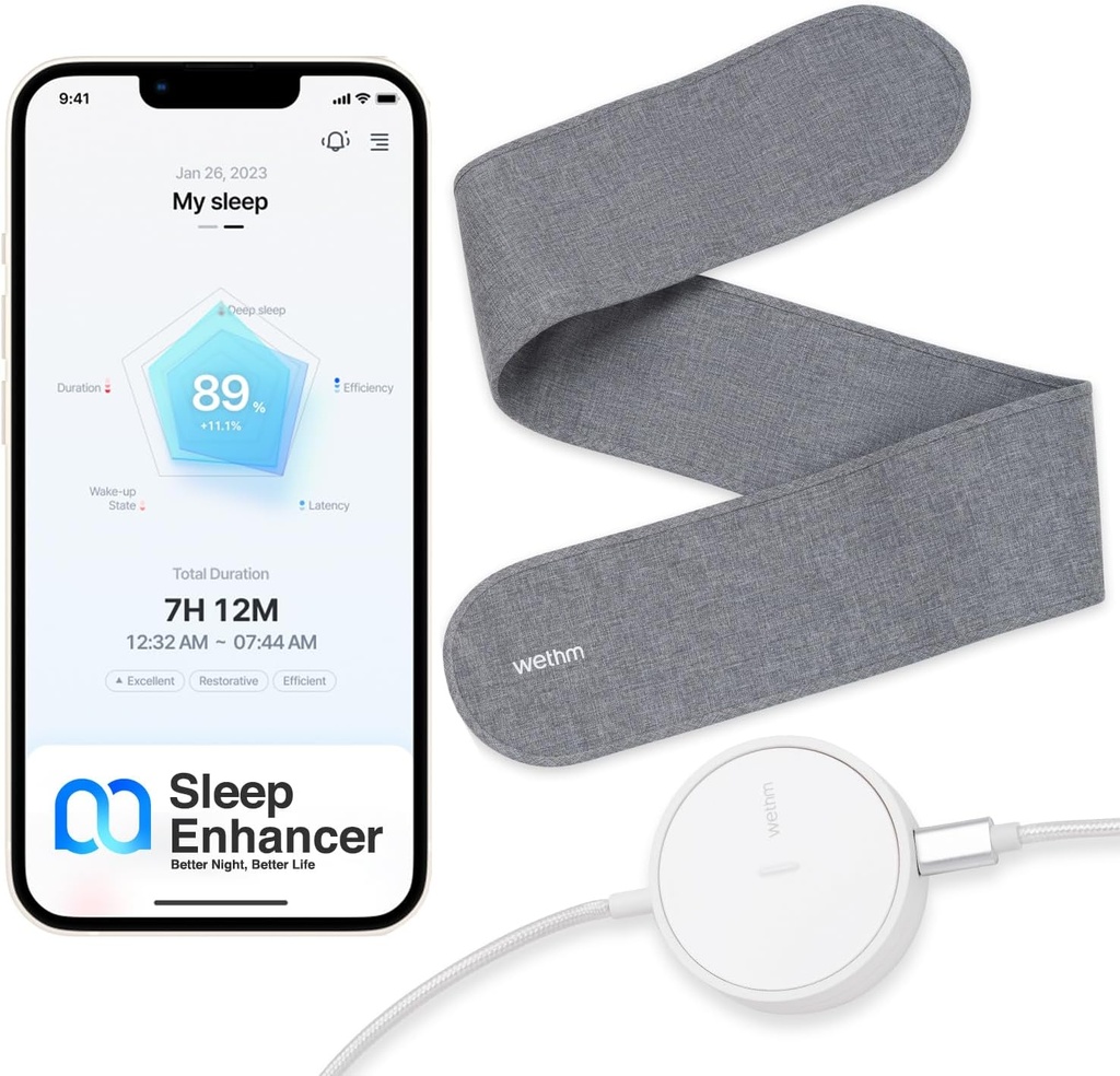 Yenilikçi Uyku Geliştirmer - Uyku Analizi, Titreşim Alarmları, Nefes Alma Disturbance ve Heart Rate İzleme - Improv Sleep Quality Quality için Uyku Analizi - Uyku Analizi ile Uyku İzlemesi - Uyku Analizi, Titreşim Alarmları, Nefes Alma Disturbance ve Kalp Hız İzlemesi - Uyku Kalitesi için Uyku Analizi - Uyku Kalitesi için Uyku Verimliliği