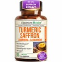 Saffron Supplements – 89 mg Saffron Ekstraksiyon ve 1000 mg Tumeric Mix – Turmeric Supplement with Ceylon Cinnamon and Cardamom for Mood, Memory & Eye Health – Ortak Supplements for Women & Men – 60 Kont